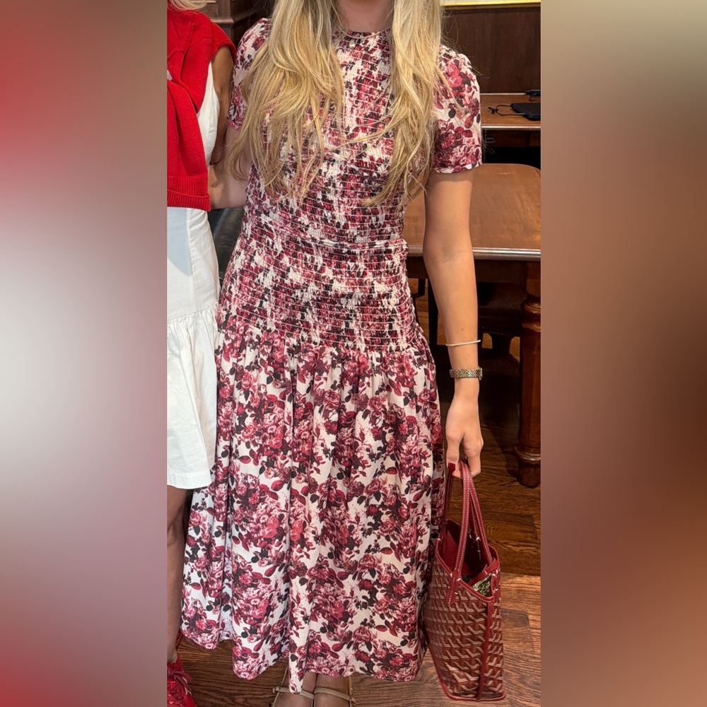 Damaris Bailey Smocked Floral Maxi Dress